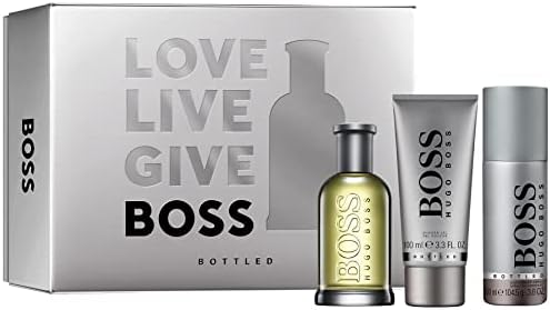 Kit Boss Bottled Hugo Boss Eau de Toilette 100ml+ Shower Gel + Desodorante Masculino