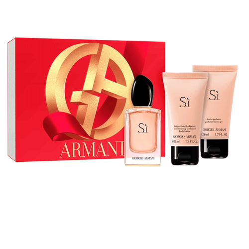 Conjunto Sì Giorgio Armani Feminino  50ml + Gel de Banho + Loção Corporal