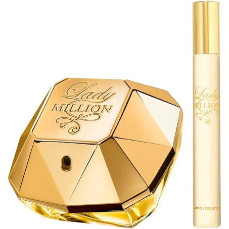 Conjunto Lady Million Paco Rabanne Feminino Eau de Parfum 50ml + Eau de Parfum 10ml